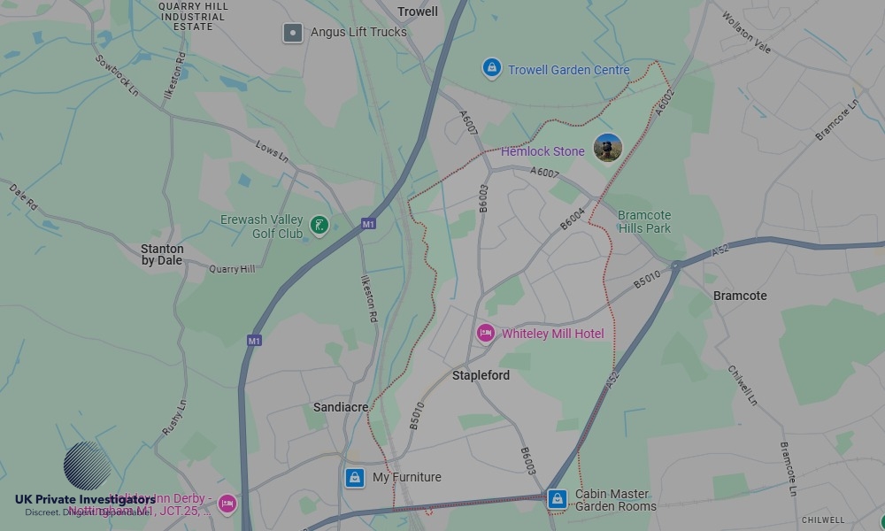 Areas in Stapleford where we serve legal documents 24/7