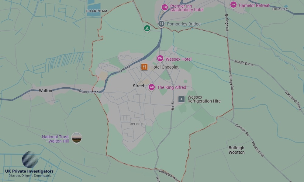Areas in Street where we serve legal documents 24/7
