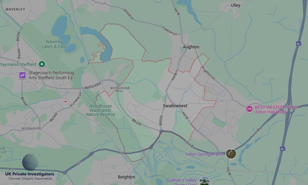 Areas in Swallownest where we serve legal documents 24/7