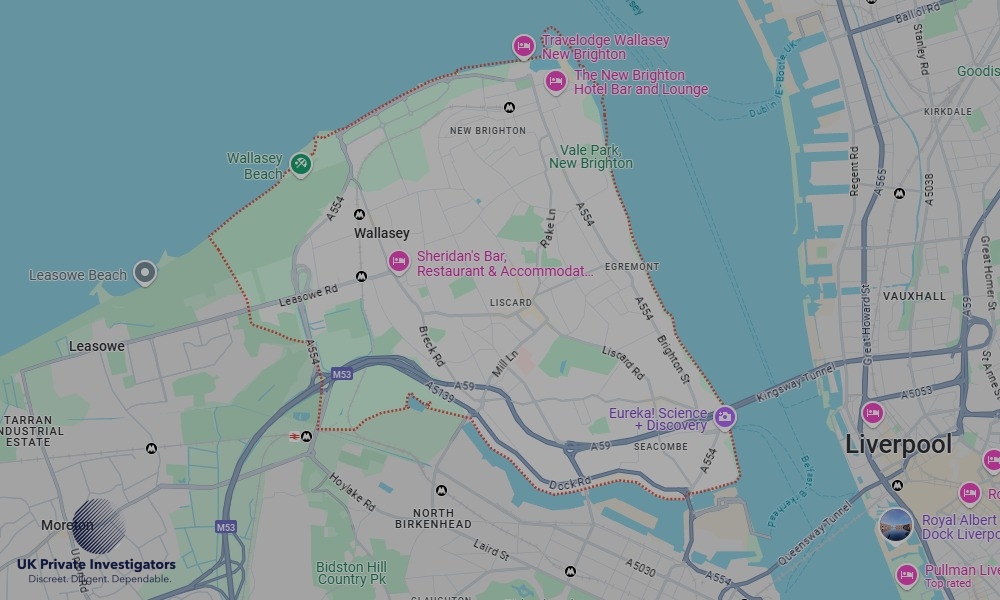 Areas in Wallasey where we serve legal documents 24/7