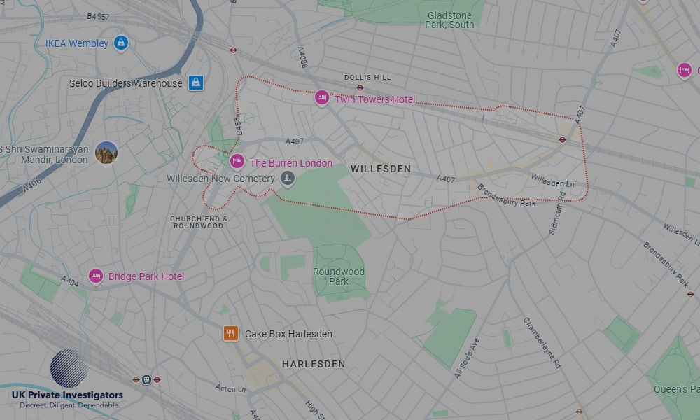 Areas in Willesden where we serve legal documents 24/7