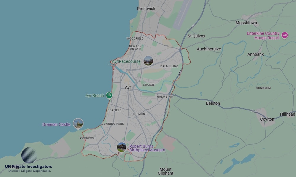 Areas of Ayr our Tracing Agents operate