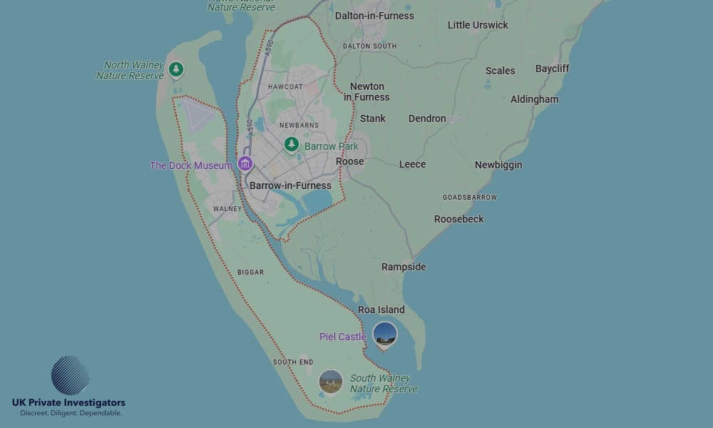 Areas of Barrow-in-Furness our Tracing Agents operate Areas of Barrow-in-Furness our Tracing Agents operate