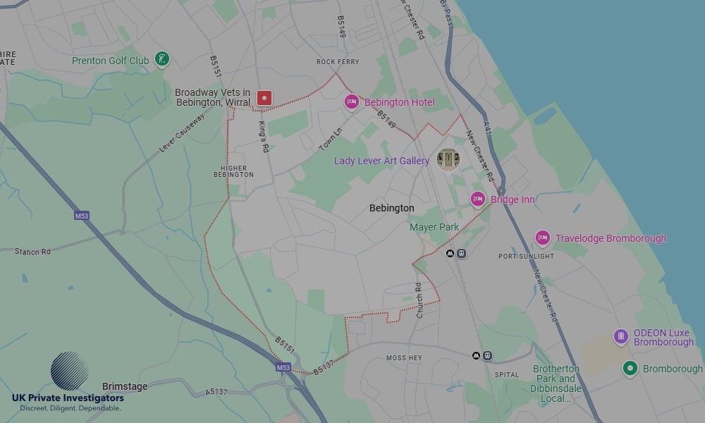 Areas of Bebington our Tracing Agents operate