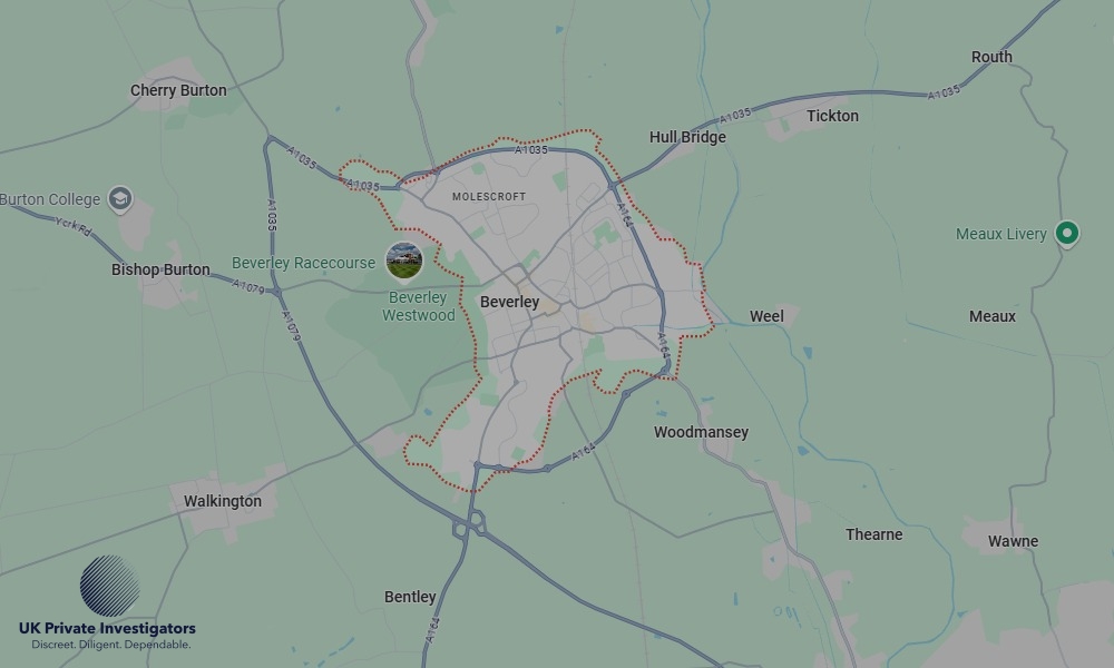 Areas of Beverley our Tracing Agents operate