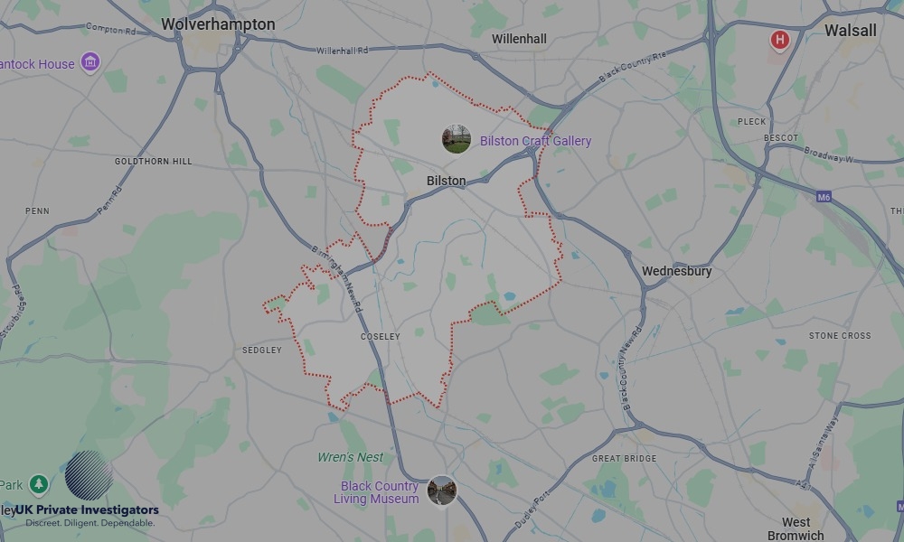 Areas of Bilston our Tracing Agents operate