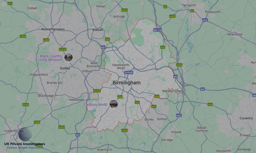 Areas of Birmingham our Tracing Agents operate