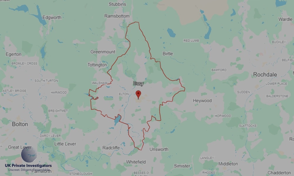 Areas of Bury our Tracing Agents operate