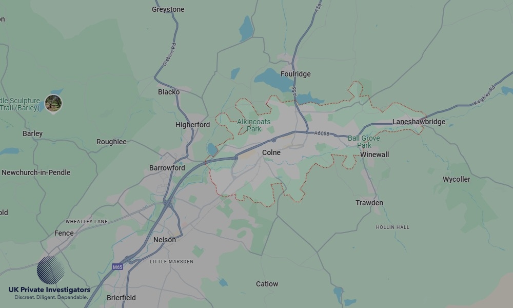 Areas of Colne our Tracing Agents operate