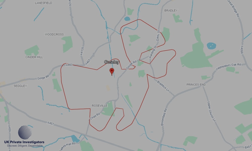 Areas of Coseley our Tracing Agents operate