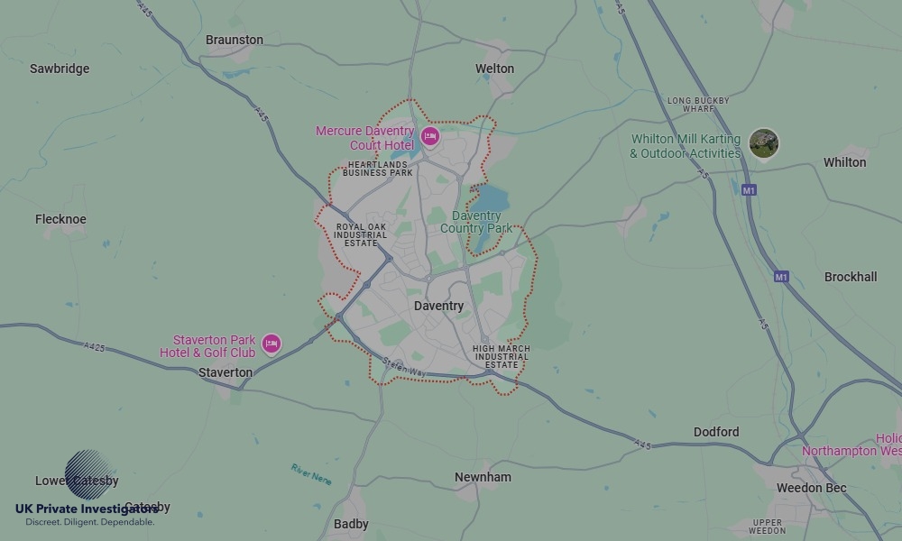 Areas of Daventry our Tracing Agents operate