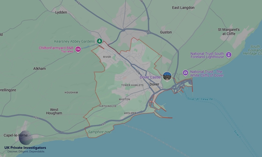 Areas of Dover our Tracing Agents operate
