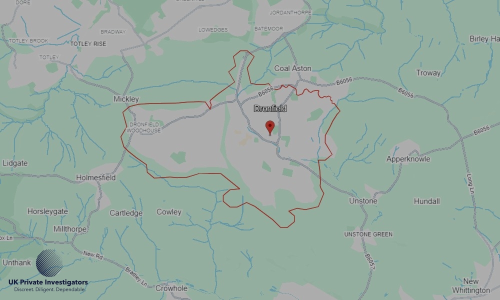 Areas of Dronfield our Tracing Agents operate