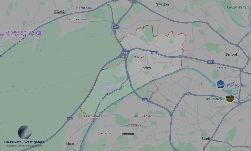 Areas of Eccles our Tracing Agents operate