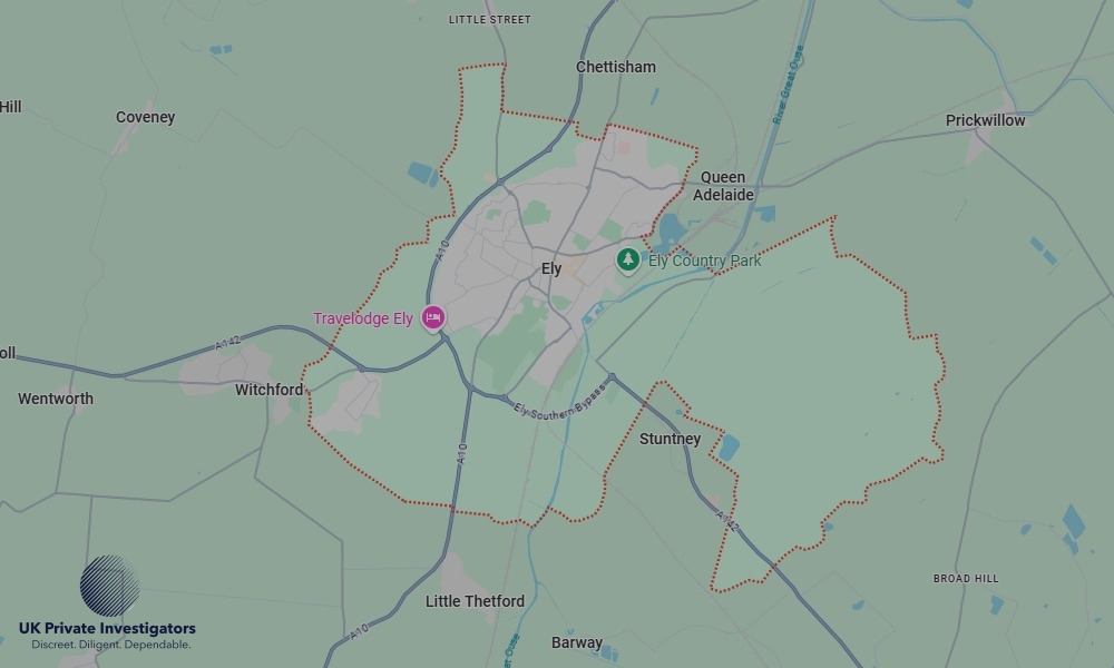 Areas of Ely our Tracing Agents operate