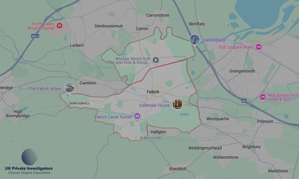 Areas of Falkirk our Tracing Agents operate