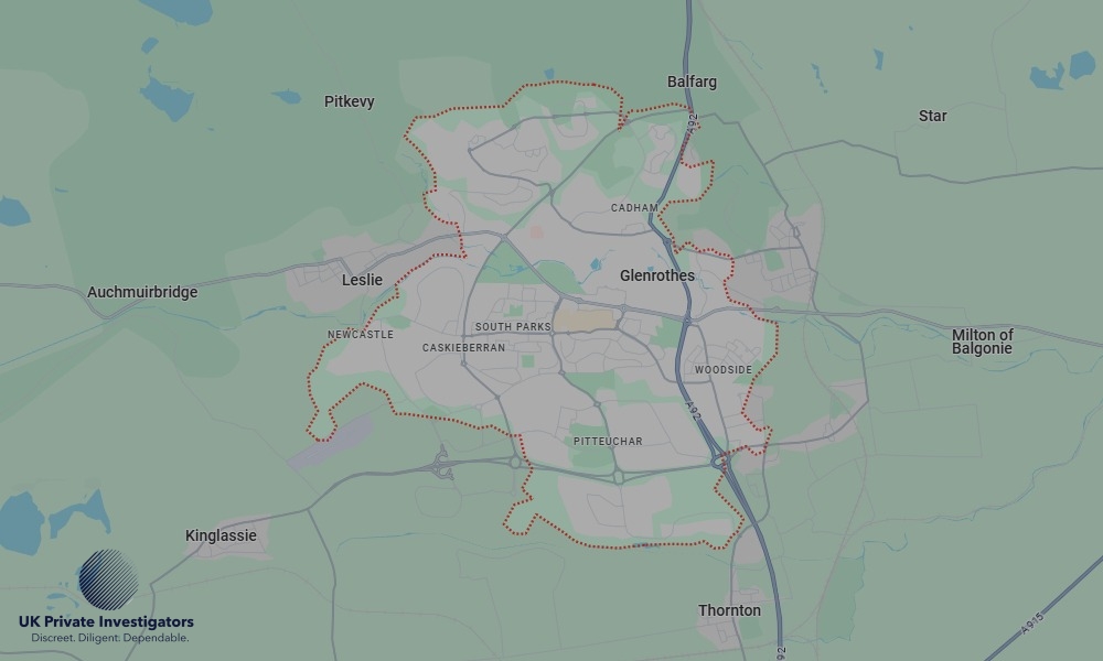 Areas of Glenrothes our Tracing Agents operate