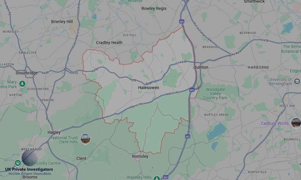 Areas of Halesowen our Tracing Agents operate