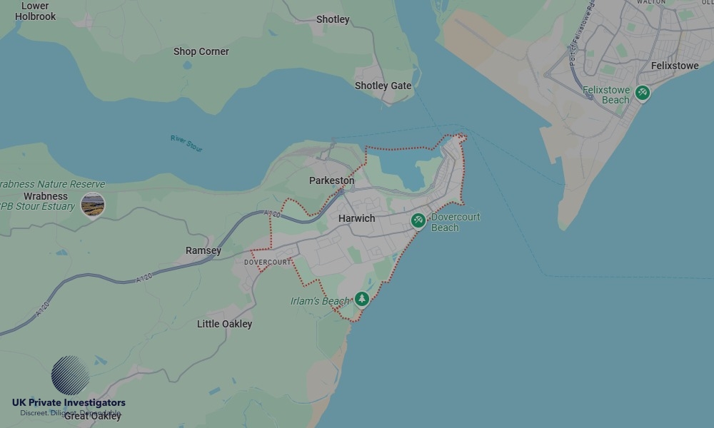 Areas of Harwich our Tracing Agents operate Areas of Harwich our Tracing Agents operate