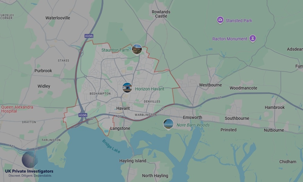 Areas of Havant our Tracing Agents operate
