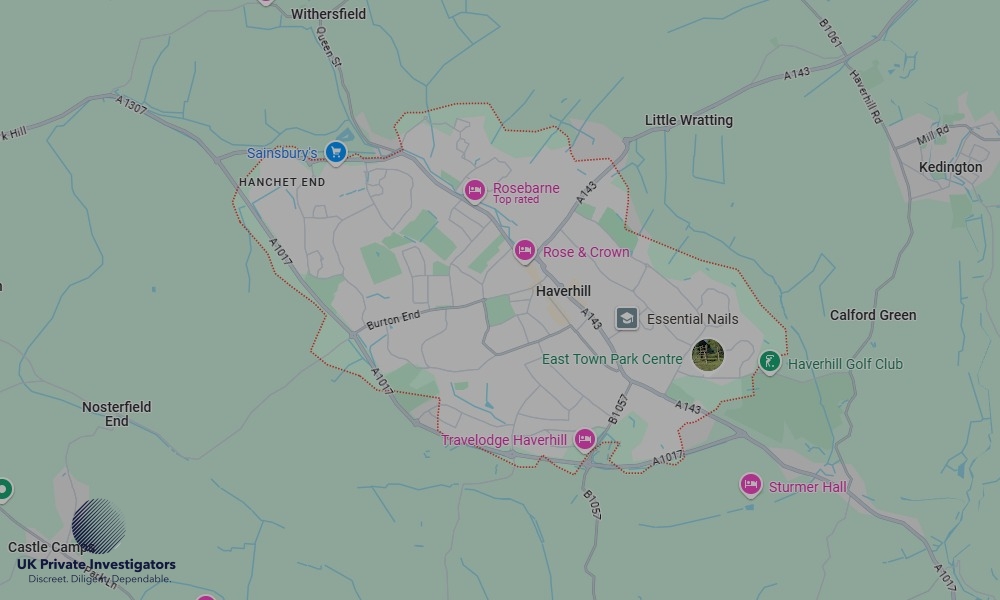 Areas of Haverhill our Tracing Agents operate