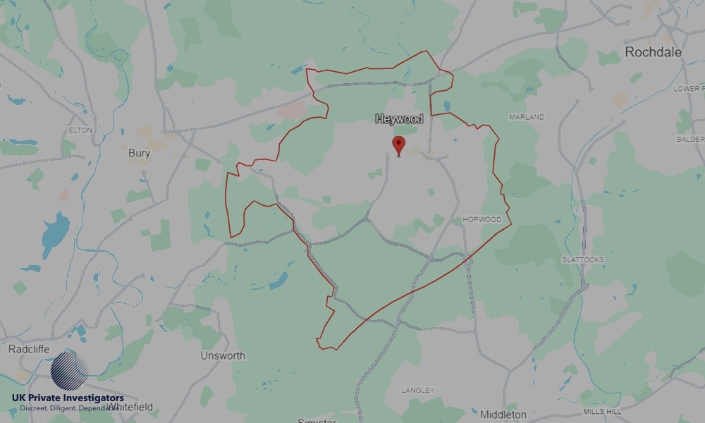 Areas of Heywood our Tracing Agents operate