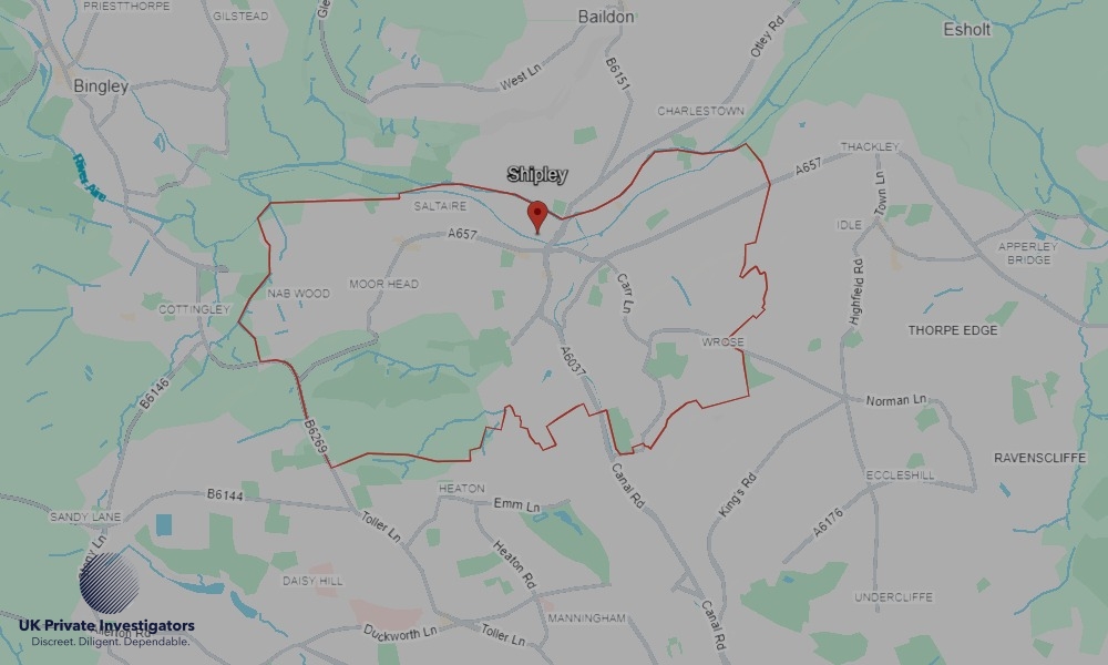 Areas of Shipley our Tracing Agents operate