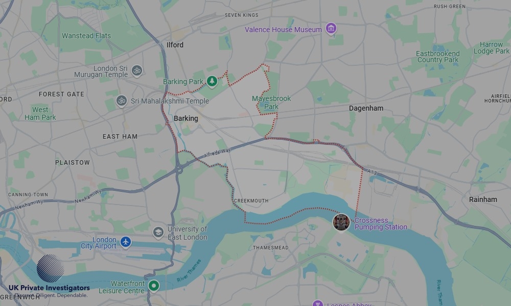 Areas of Barking our Tracing Agents operate