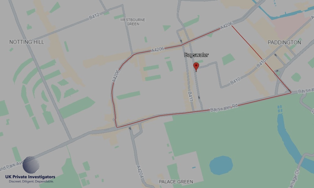 Areas of Bayswater our Tracing Agents operate
