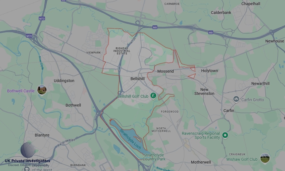 Areas of Bellshill our Tracing Agents operate