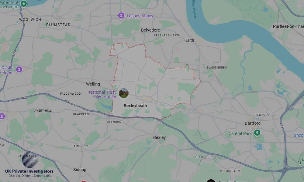 Areas of Bexleyheath our Tracing Agents operate