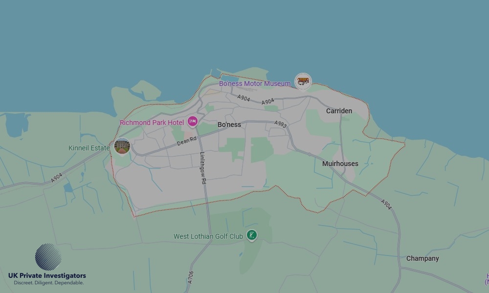 Areas of Borrowstounness our Tracing Agents operate