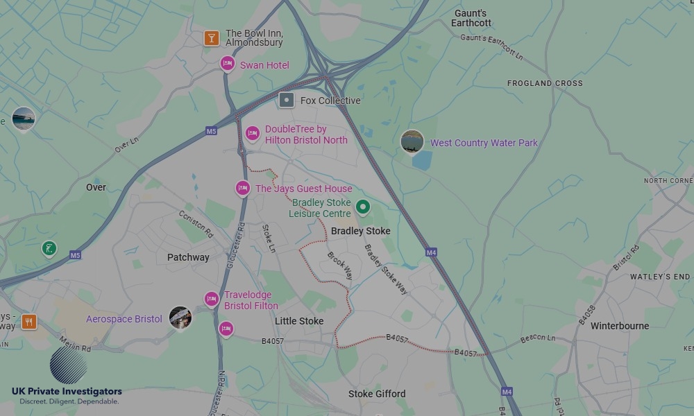 Areas of Bradley Stoke our Tracing Agents operate