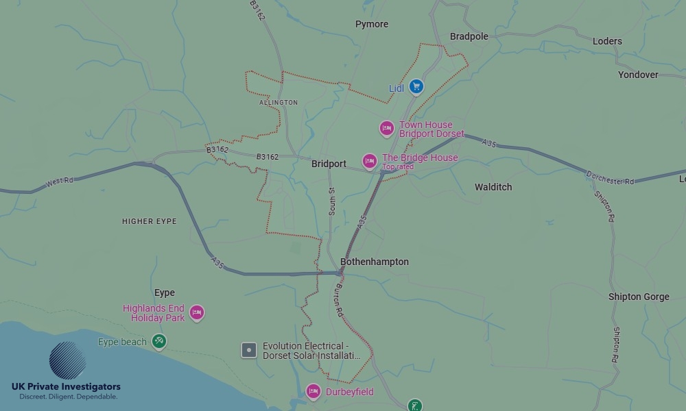 Areas of Bridport our Tracing Agents operate