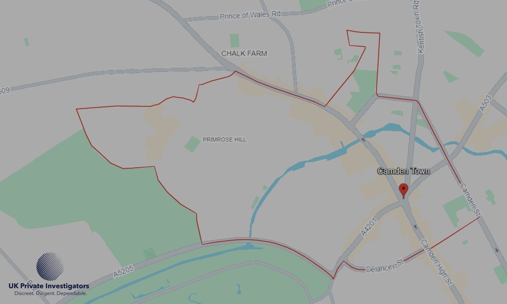 Areas of Camden our Tracing Agents operate