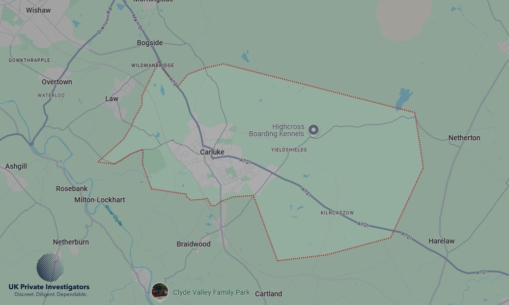 Areas of Carluke our Tracing Agents operate