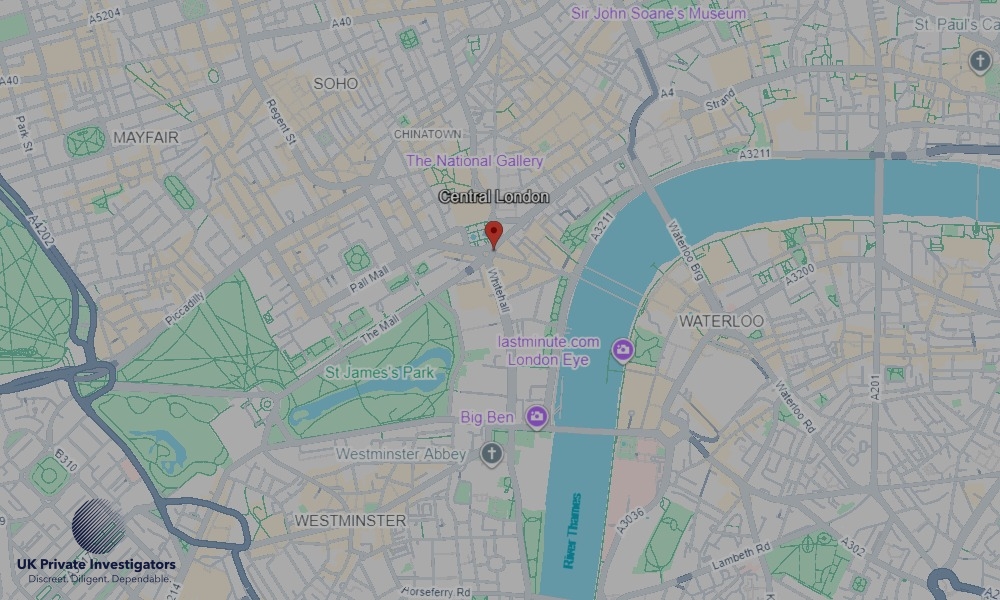 Areas of Central London our Tracing Agents operate