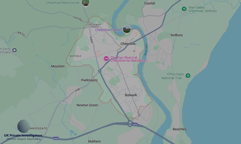 Areas of Chepstow our Tracing Agents operate