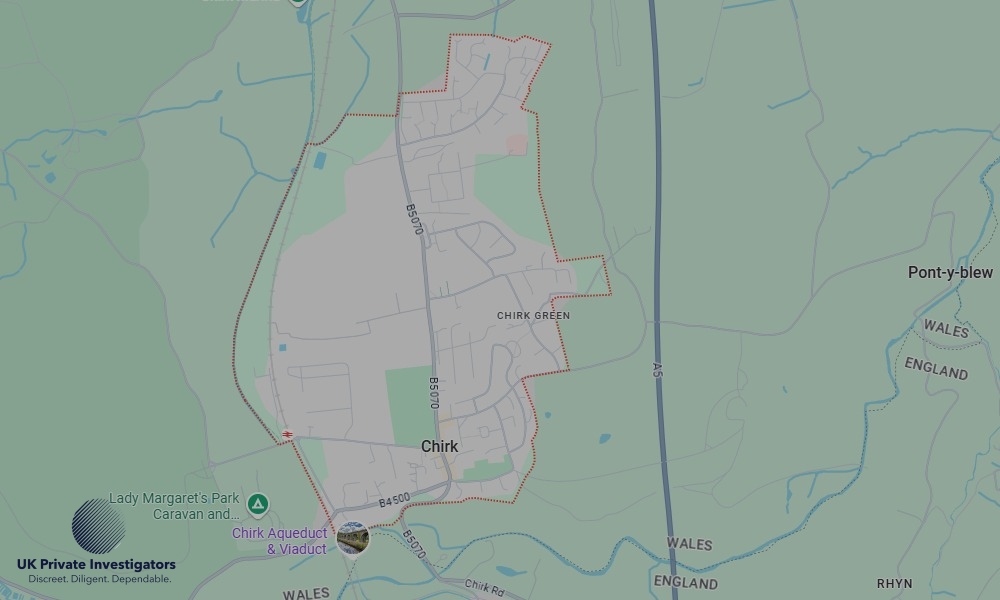 Areas of Chirk our Tracing Agents operate