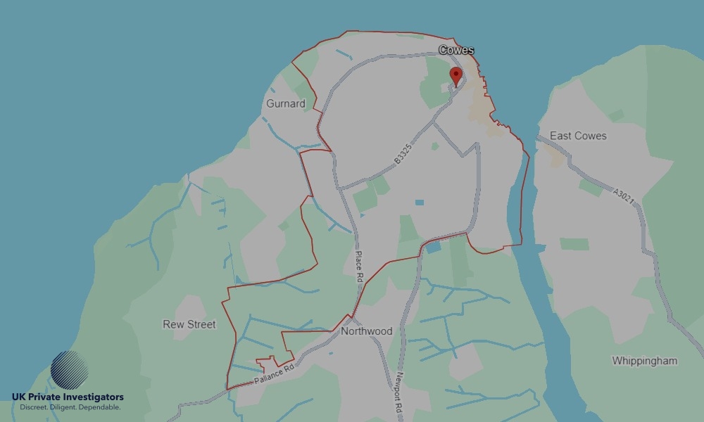 Areas of Cowes our Tracing Agents operate