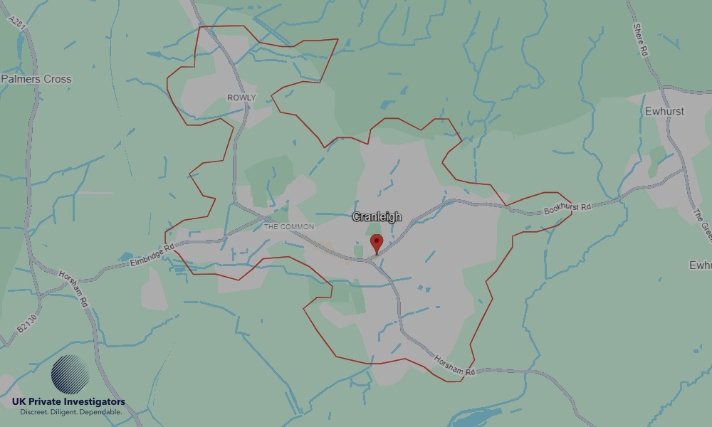 Areas of Cranleigh our Tracing Agents operate