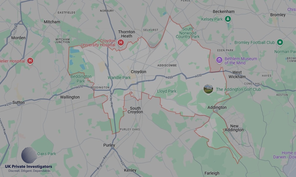 Areas of Croydon our Tracing Agents operate Areas of Croydon our Tracing Agents operate