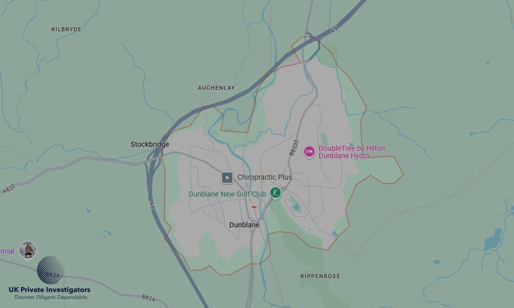 Areas of Dunblane our Tracing Agents operate