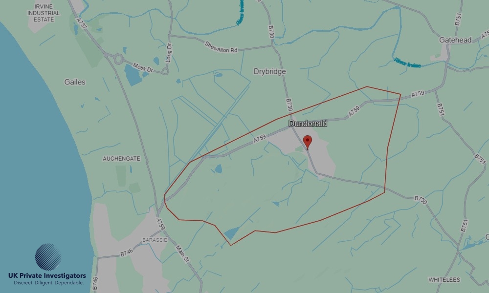 Areas of Dundonald our Tracing Agents operate