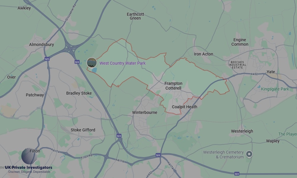 Areas of Frampton Cotterell our Tracing Agents operate