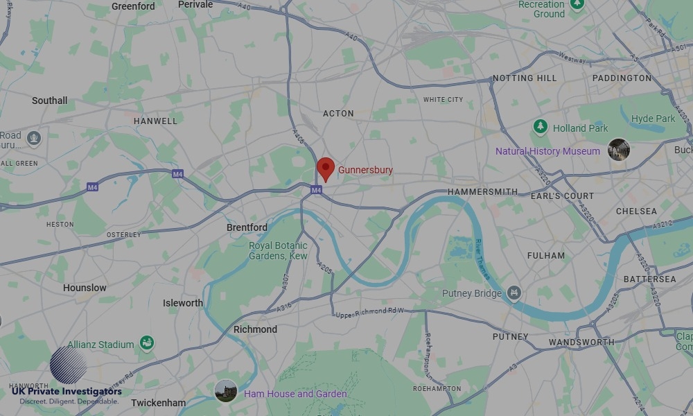Areas of Gunnersbury our Tracing Agents operate Areas of Gunnersbury our Tracing Agents operate