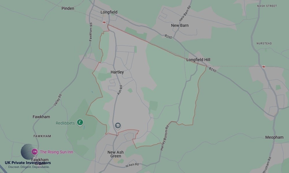 Areas of Hartley our Tracing Agents operate