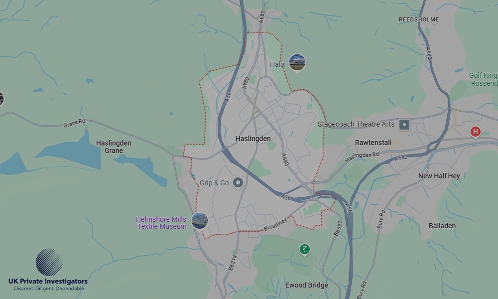 Areas of Haslingden our Tracing Agents operate