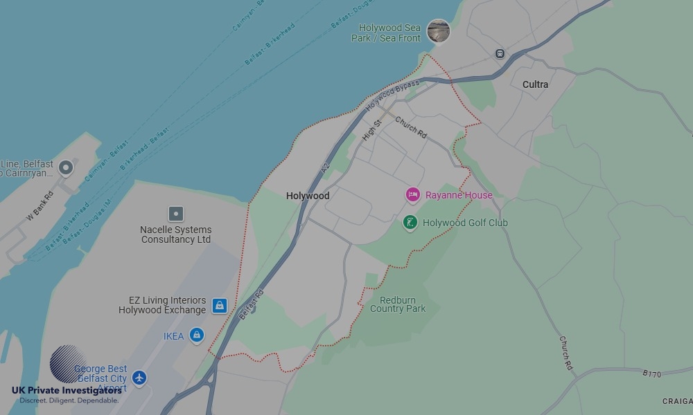 Areas of Holywood our Tracing Agents operate