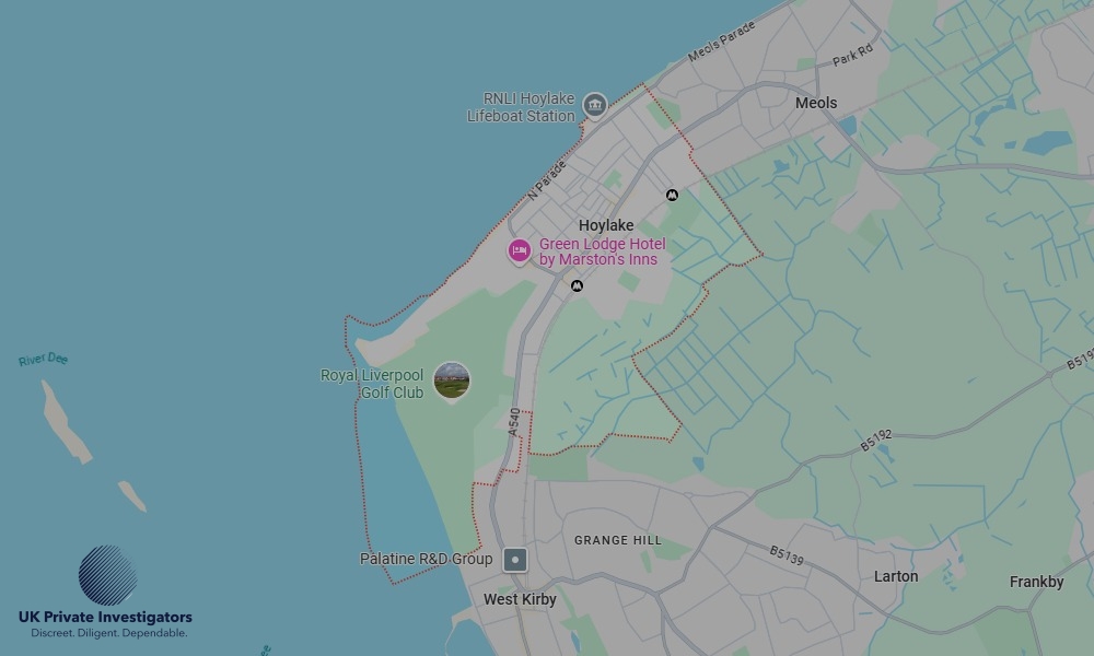 Areas of Hoylake our Tracing Agents operate